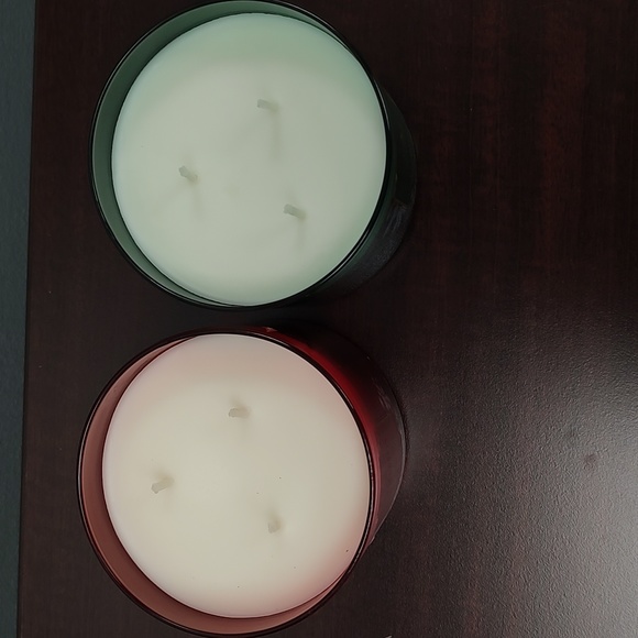 Bath & Body Works White Barn TREE FARM & SPICED APPLE TODDY 3 Wick Candles - Picture 3 of 9